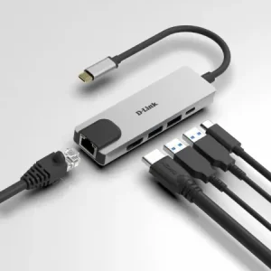 Hub USB DLINK DUB-M520, 5 porturi, gri Livrare expres