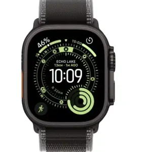 Preț promoțional Apple Watch Ultra 3 GPS + Cellular 49mm Black Titanium Case with Black/Charcoal Trail Loop - S/M