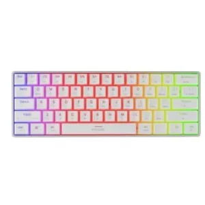 Tastatura gaming mecanica wireless Genesis Thor 660 G2 60%, iluminare RGB, switch Linear, switch model Gateron Red, numar taste 61, 13 butoane multimedia, lungime cablu 1.5m, dimensiuni 293 x 102 x 39 mm, alb Ofertă de sezon