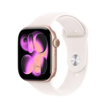 Popular Apple Watch Series 11 GPS 46mm Rose Gold Aluminium Case with Light Blush Sport Band - S/M