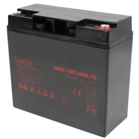 Acumulator UPS SPACER 12V/18Ah, negru Ofertă specială