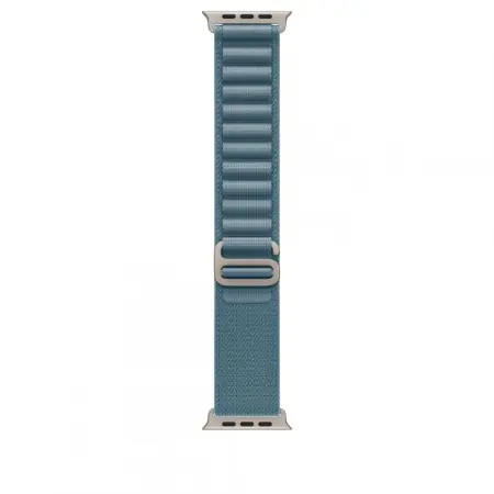 49mm Light Blue Alpine Loop - Small - Natural Titanium Finish Plată securizată