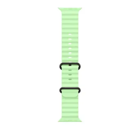 Super ofertă 49mm Neon Green Ocean Band - Black Titanium Finish