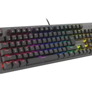 Tastatura gaming mecanica cu fir Genesis Thor 303, iluminare RGB, switch-uri Red, 104 taste, 11 butoane multimedia, negru Retur ușor