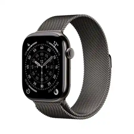 Bestseller Apple Watch Series 11 GPS + Cellular 46mm Slate Titanium Case with Slate Milanese Loop - S/M