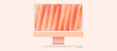 Apple iMAC 24" Retina 4.5k/ Apple M4 (CPU 8-core, GPU 8-core, NeuralEngine 16-core)/16GB/512GB - Orange - INT KB (2024) Preț mic