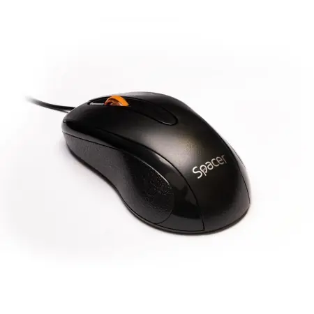 MOUSE Spacer, PC sau NB, cu fir, USB, optic, 1000 dpi, butoane/scroll 3/1, negru, SPMO-F01 Mai ieftin