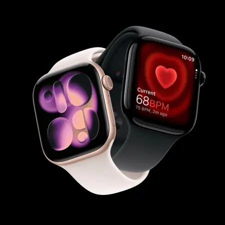 Doar azi Apple Watch Series 11 GPS + Cellular 42mm Rose Gold Aluminium Case with Light Blush Sport Band - M/L