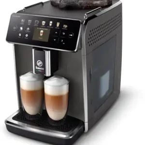 Nu rata Espressor automat Saeco GranAroma SM6580/10, sistem de lapte Latte Duo, 14 bauturi, 15 bar, ecran TFT color, 4 profiluri utilizator, filtru AquaClean, rasnita ceramica, functie DoubleShot, Gri