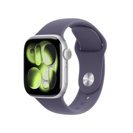 Preț redus Apple Watch Series 11 GPS 42mm Silver Aluminium Case with Purple Fog Sport Band - S/M