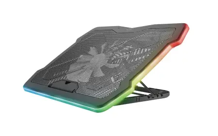 Stand racire Laptop Trust GXT 1126 Aura Multicolour-illuminated, negru Reducere extra