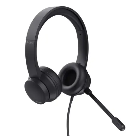 Doar azi Casti Trust Ayda cu fir, interfata USB 3.0, frecventa de raspuns 20 Hz - 20.000 Hz, sensivitate 96 dB, negru