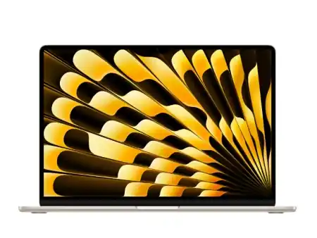 Plată sigură MacBook Air 15.3" Retina/Apple M4 (CPU 10-core, GPU 10-core, Neural Engine16-core)/16GB/256GB - Starlight - INT KB (2025)