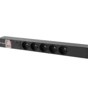 Unitate distributie alimentare PDU 19", 1U, 10A, 5 prize , negru, C14 Preferatul clienților