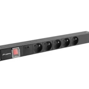 Reduceri Unitate distributie alimentare PDU 19", 1U, 16A, 5 prize , negru