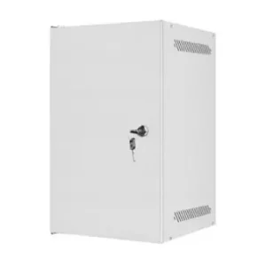 Transport gratuit Dulap rack 10" perete 9U / 280x310 pentru auto-asamblare, cu ușă metalică, gri (flat pack)