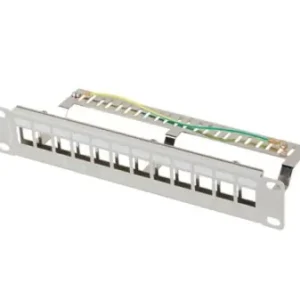 Vezi acum Patch panel gol 12 porturi 1U 10" FTP pentru module Keystone, gri V2