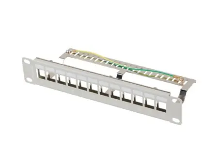 Vezi acum Patch panel gol 12 porturi 1U 10" FTP pentru module Keystone, gri V2