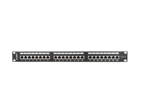 Vezi acum Patch panel 24 porturi 1U 19" Cat.6 FTP cu organizator cabluri, ecranat, negru