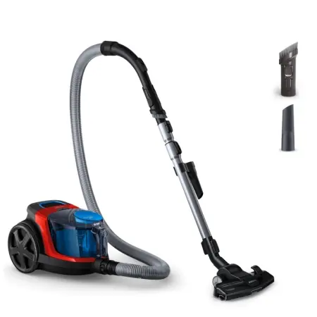 Aspirator fara sac Philips PowerPro Compact FC9330/09, 900W, PowerCyclone 5, Perii TriActive, Rosu Reducere extra