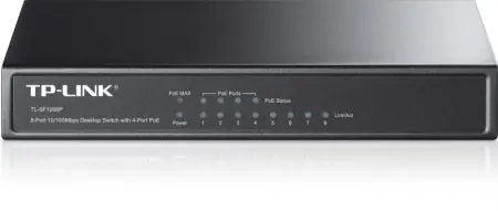 Switch TP-Link TL-SF1008P, 8 port, 10/100 Mbps Retur gratuit