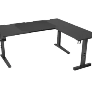 Birou gaming Genesis Holm Modular 160, material metal MDF, reglabil pe inaltime 70 - 90 cm, iluminare RGB, management cabluri, negru Noutate