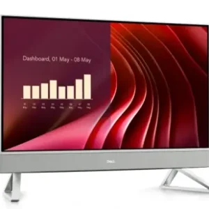 DELL All-In-One EC24250, 23.8-inch FHD (1920 x 1080) Anti-Glare Narrow Border AIT Infinity Non Touch Display, 5MP, IR, Tilt Camera (White), Intel(R) Core(TM) 7 processor 150U (12MB cache, 10 cores, 12 threads, up to 5.4 GHz), Intel(R) Graphics, 16GB, Livrare expres