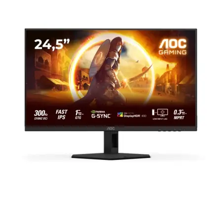 Monitor AOC 24.5" 25G4SRE, Diagonal (inch): 24.5, Diagonal (cm): 62, Aspect ratio: 16:9, Panel: Fast IPS, Resolution: 1920x1080, Refresh Rate: 300Hz, Response time GtG: 1ms, Response time MPRT: 0.3ms, Brightness (max): 400 cd/m², Contrast (static) : Cel mai bun preț