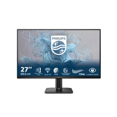 Monitor Philips 27" 27E2N1500L/00, Diagonal (inch): 27, Diagonal (cm): 68, Aspect ratio: 16:9, Panel: IPS, Resolution: 2560x1440, Refresh Rate: 75Hz, Response time GtG: 4ms, Brightness (max): 300 cd/m², Contrast (static) : 1000:1, Contrast (dynamic): Livrare gratuită