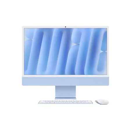 Bestseller Apple iMAC 24" Retina 4.5k/ Apple M4 (CPU 10-core, GPU 10-core, Neural Engine16-core)/16GB/256GB - Blue - INT KB (2024)