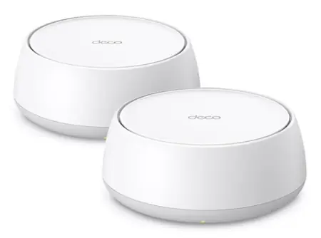 Super ofertă BE3600 Outdoor/Indoor Mesh Wi-Fi 7 Unit SPEED: 688 Mbps at 2.4 GHz + 2882 Mbps at 5 GHz SPEC: Internal Antennas, 2× 2.5 Gigabit Ports (WAN/LAN auto-sensing), IP65, PoE and AC Power Supply FEATURE: Deco App, Router/AP Mode, IPv6, IPTV, HomeShield