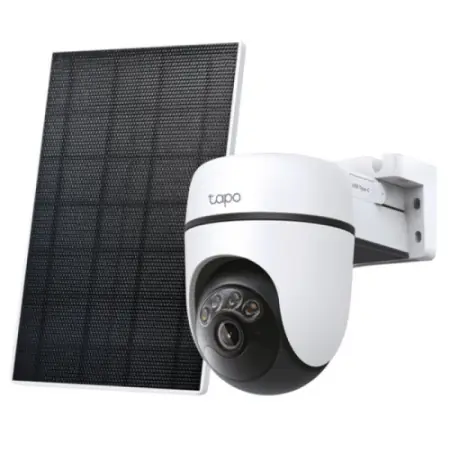 Solar-Powered Pan/Tilt Security Camera Kit SPEC:3K 5MP (2880×1620), 2.4 GHz, 6700mAh rechargeable lithium-ion battery, Solar panel (5.2V, 2.5W) FEATURE: Pan/Tilt, Non-Stop Power, Smart Detection and Notifications (motion, people, pets, cars),AI Plată securizată