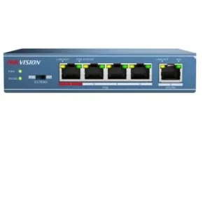 Switch Hikvision DS-3E0105P-E(B), 4-port, PoE Transport gratuit