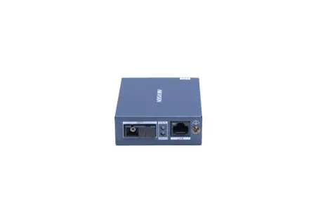 Transceiver Hikvision DS-3D501T-3, 1 x 10/100/1000 Mbps RJ45 port and 1 x 1000 Mbps SC fiber optical port, industrial-grade design with an operating temperature range of -20 °C to 60 °C, lungime unda: Tx1310 nm/Rx1550 nm, alimentare: 5VDC, 0.6A, Bestseller