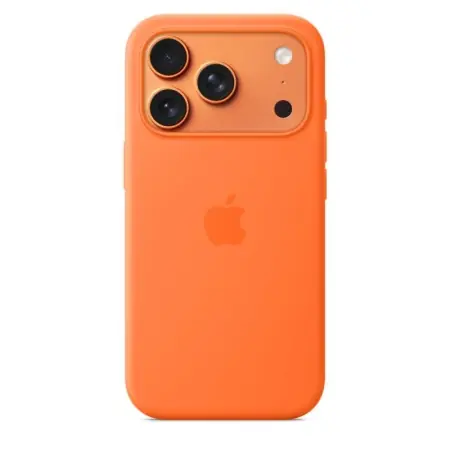 Premium iPhone 17 Pro Silicone Case with MagSafe - Orange