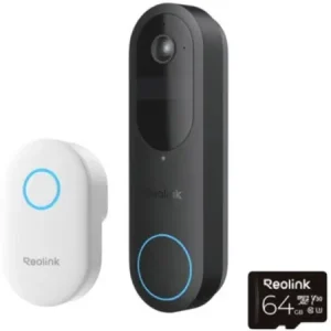 Sonerie wireless WiFi dual band Reolink *fara fir *rezolutie 2K 4MP si un unghi de vizualizare de 150° x 150° *Lentila:1.2 mm, diafragma F1.8 *Baterie: 7000mAh reincarcabila (Durata de viata variaza in functie de setari, utilizare si temperatura.) Expediere rapidă