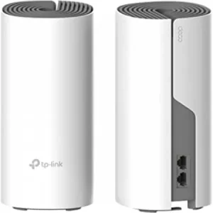 TP-Link Sistem Mesh Wi-Fi pentru întreaga casă AC1200, DECO E4(2-PACK);2 10/100Mbps WAN/LAN Ports, 1 Power Port, SDRAM: 128 MB, Flash:16 MB, 2 internal dual-band antennas per Deco unit, Standarde Wireless:IEEE 802.11 ac/n/a 5 GHz, IEEE 802.11 b/g/n 2.4 Preț promoțional