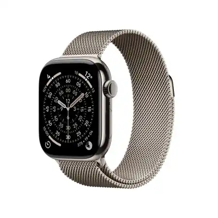 Apple Watch Series 11 GPS + Cellular 42mm Natural Titanium Case with Natural Milanese Loop Popular