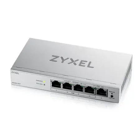 ZYXEL GS1200-5HPV3 5-Port Gigabit PoE Web-Managed Switch Chilipir