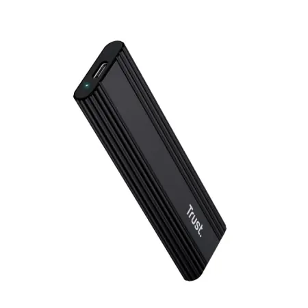 Enclosure Trust USB-C M.2 SSD, conectori USB-C, USB-A, viteza USB 10000 Mbps, lungime cablu 10cm, negru Bestseller