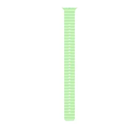 Apple Watch 49mm Neon Green Ocean Band Extension - Natural Titanium Finish Discount