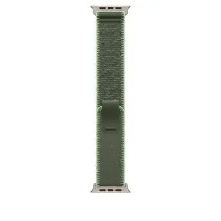 Apple Watch 49mm Green/Neon Trail Loop - M/L - Natural Titanium Finish Preț mic