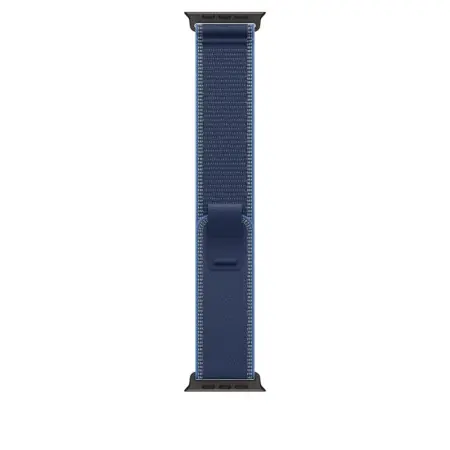 Apple Watch 49mm Blue/Bright Blue Trail Loop - S/M - Black Titanium Finish Promoție