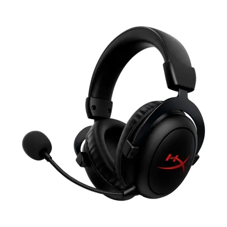 Casti gaming wireless HyperX Cloud II Core, DTS Headphone:X Spatial Audio, autonomie bateria pana la 80 de ore, dongle 2.4GHz, spuma cu memorie, microfon detasabil, PC, negru Retur ușor