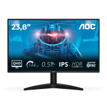 Monitor AOC 23.8" Q24B36X, Diagonal (inch): 23.8, Diagonal (cm): 60, Aspect ratio: 16:9, Panel: IPS, Resolution: 2560x1440, Refresh Rate: 144Hz, Response time GtG: 4ms, Response time MPRT: 0.5ms, Brightness (max): 300 cd/m², Contrast (static) : 1300:1, Reducere