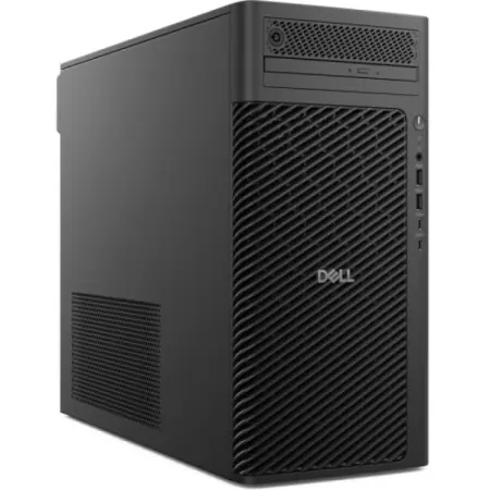 Dell Pro Max Tower T2, 500W Platinum Regulatory Label EMEA, EPEAT Gold with Climate+, ENERGY STAR Qualified, Intel Core Ultra 7 265 (30 MB cache, 20 cores, 20 threads, 1.8 GHz to 5.3 GHz, 65W), NVIDIA RTX A1000, 8 GB GDDR6, 4 mDP to DP adapters, 16GB (1 Transport gratuit