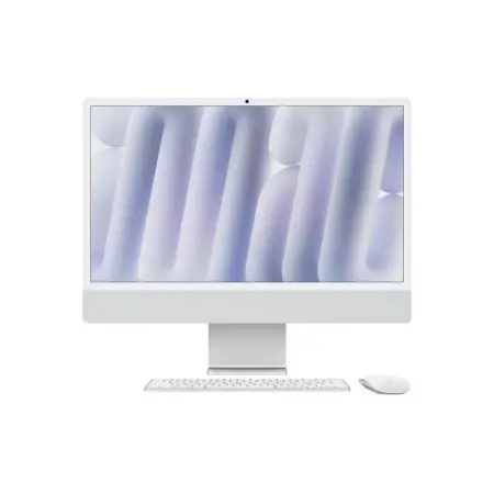 Apple iMAC 24" Retina 4.5k/ Apple M4 (CPU 10-core, GPU 10-core, Neural Engine16-core)/16GB/256GB - Silver - INT KB (2024), Nano-texture glass Plată sigură