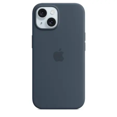 Livrare expres iPhone 15 Silicone Case with MagSafe - Storm Blue