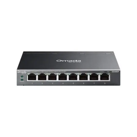 Switch TP-Link ES208GP 8-Port Gigabit PoE+, 8xLAN, 10/100/1000 Mbps, 65W Preț mic