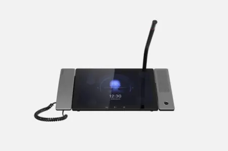 Unitate de control( Master station) cu Android pentru videointerfonie Hikvision DS-KM9503, 10.1-inch IPS cu touch screen, rezolutie 1280 × 800, sistem de operare Android 7.1, server SIP integrat, se pot conecta pana la 10000 de dispozitive, suporta pana Cel mai vândut